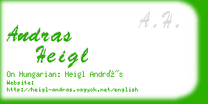 andras heigl business card